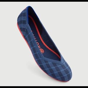 Rothy’s Flats - Indigo Gingham - 7.5